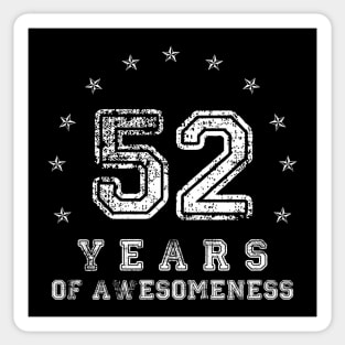 Vintage 52 years of awesomeness Sticker